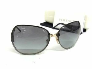 1円 ■美品■ VERSACE ヴェルサーチ MOD.2106 1221/11 64□13 130 2N サングラス メガネ 眼鏡 ブラック系 AS7747