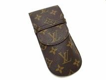 1円 ■美品■ LOUIS VUITTON ルイヴィトン M62970 モノグラム エテュイ リュネット ラバ メガネケース 眼鏡ケース ブラウン系 AS6650_画像1