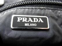 1円 PRADA プラダ テスートナイロン レオパード 豹柄 化粧ポーチ マルチケース 小物入れ レディース メンズ カーキ系 AU8669_画像4