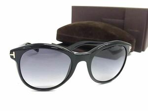 1円 ■美品■ TOM FORD トムフォード TF298 01B サングラス メガネ 眼鏡 メンズ ブラック系 AS9094