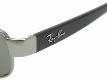 1円 ■美品■ Ray-Ban レイバン RB3364 004/58 偏光レンズ サングラス メガネ 眼鏡 メンズ レディース シルバー系×ブラック系 AU7148_画像3