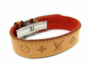 1円 ■美品■ LOUIS VUITTON ルイヴィトン M64448 ブラスレ ヴ― グッドラック ブレスレット バングル アクセサリー ブラウン系 AY0193