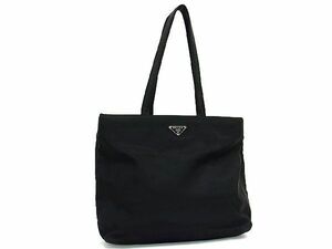 1円 PRADA プラダ テスートナイロン ハンドバッグ トートバッグ ショルダー 肩掛け メンズ レディース ブラック系 AS9324