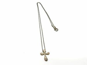 1円 TIFFANY＆Co ティファニー エルサペレッティ スモールクロス SV925 ネックレス ペンダント アクセサリー シルバー系 AP6777