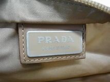 1円 PRADA プラダ テスートナイロン クロスボディ ショルダーバッグ 斜め掛け レディース メンズ カーキ系 AT8166_画像6