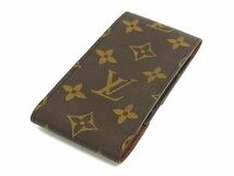 1円 ■極美品■ LOUIS VUITTON ルイヴィトン M63024 モノグラム エテュイ シガレットケース 煙草ケース ブラウン系 CB1803_画像2