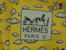 ■新品■未使用■ HERMES エルメス シルク100% 総柄 ネクタイ 紳士 メンズ イエロー系×マルチカラー AV1765_画像4