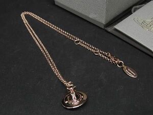 ■新品■未使用■ Vivienne Westwood ヴィヴィアンウエストウッド オーブ ネックレス ペンダント アクセサリー ピンクゴールド系 AS6715