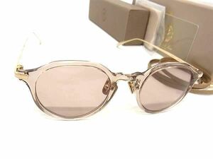 ■極美品■ Maison de Luxe LUNETTES メゾンドリュクス ルネッツ ML-116S サングラス メガネ 眼鏡 レディース クリアベージュ系 AS7146