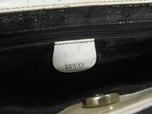 1円 GUCCI グッチ 000 0506 1013 インターロッキングG レザー ワンショルダーバッグ 肩掛け レディース アイボリー系 BE9686_画像6