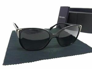 1円 PRADA プラダ SPR01O 55□17 1AB-3M1 140 2N サングラス メガネ 眼鏡 レディース ブラック系 AS9055