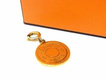 1円 HERMES エルメス セリエ ペンダントトップ ネックレストップ チャーム アクセサリー レディース ゴールド系 AU8306_画像1