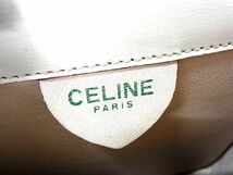 1円 ■希少■極上■本物■美品■ CELINE セリーヌ ヴィンテージ パイソン チェーン ショルダーバッグ 肩掛けかばん ブラウン系 AN8276S5_画像7