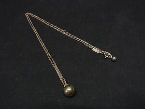 1円 TIFFANY＆Co ティファニー ハードウェア ボール SV925 ネックレス ペンダント アクセサリー レディース シルバー系 AU9462