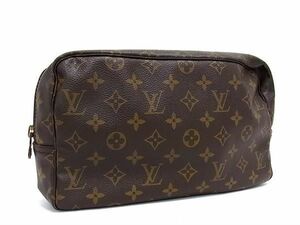 1円 LOUIS VUITTON ルイヴィトン M47522 モノグラム トゥルース トワレット28 クラッチバッグ セカンドバッグ ポーチ ブラウン系 AS7326