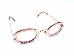 1円 ChristianDior クリスチャンディオール 度入り めがね メガネ 眼鏡 レディース メンズ ゴールド系 AS8502