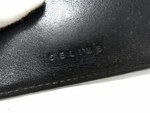 1円 CELINE セリーヌ マカダム柄 PVC×レザー 二つ折り 財布 ウォレット 札入れ 小銭入れ レディース ブラック系×ブラウン系 BE9908_画像6