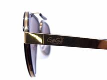 1円 ■美品■ GaGa MILANO ガガミラノ Col.037 サングラス メガネ 眼鏡 メンズ レディース ゴールド系 AS6813_画像3