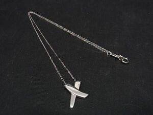 1円 ■美品■ TIFFANY＆Co ティファニー パロマピカソ グラフィティキス SV925 ネックレス アクセサリー シルバー系 AT9690