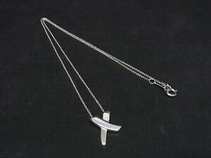 1円 ■美品■ TIFFANY＆Co ティファニー パロマピカソ グラフィティキス SV925 ネックレス アクセサリー レディース シルバー系 AU7116