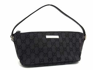 1円 ■美品■ GUCCI グッチ 039 1103 2123 GG柄 GGキャンバス ハンドバッグ ミニバッグ アクセサリーポーチ ダークパープル系 BE9559