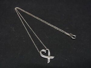 1円 TIFFANY＆Co ティファニー パロマピカソ ラビングハート SV925 ネックレス ペンダント アクセサリー レディース シルバー系 AT9916