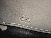 1円 GUCCI グッチ グッチシマ レザー ラウンドファスナー 長財布 ウォレット 札入れ 小銭入れ メンズ レディース ライトグレー系 AW2194_画像5