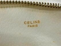 1円 ■美品■ CELINE セリーヌ マカダム柄 PVC×レザー クラッチバッグ セカンドバッグ レディース アイボリー系 AU9244_画像5