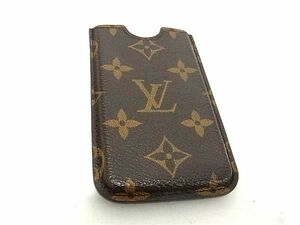 1円 ■極美品■ LOUIS VUITTON ルイヴィトン M60289 モノグラム エテュイ iPhone4対応 アイフォンケース スマホケース ブラウン系 CC1823