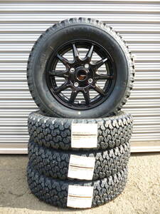 ブリヂストン☆RD-604☆145/80R12☆ゴツゴツタイヤ☆軽バン軽トラハイゼットエブリ－サンバ－アトレーアクティバモスピクシスＮバン等に