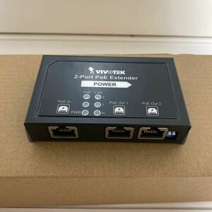 VIVOTEK POEエクステンダー 2ポート AP-FXC-0210 電源分配 延長 防犯カメラ 監視カメラ USBハブ LANケーブル