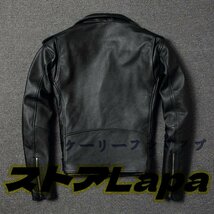 カウハイド　レザージャケット　バイクジャケット　メンズファッション　ライダーズジャケット　ポケット沢山　牛革_画像3