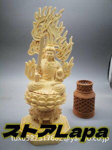 仏像　木彫　不動明王　檜木　仏教美術　彫刻工芸品 不動明王像