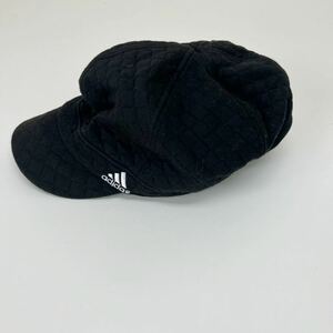 adidas アディダス　キルティングキャスケット　帽子 黒 ブラック