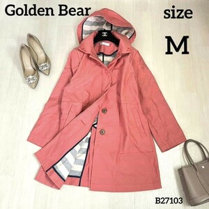 Golden Bear レディース　トレンチ風コート　ピンク　Mサイズ