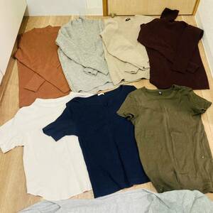 UNIQLO ユニクロ　GU レディース　トップス　Tシャツ　タートルネック　セーター 羽織り　未使用1枚含む　SサイズMサイズまとめ売り