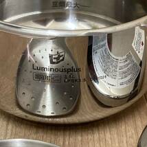 錆び汚れ有り　ルミナスプラス　Luminousplus 片手圧力鍋 IH対応　店舗　什器　洋食　和食　中華_画像2