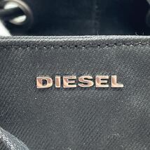 1円 DIESEL ディーゼル 2way 巾着ショルダー ショルダーバッグ ワンショルダー ベージュ ブラック _画像6