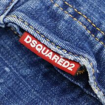 ディースクエアード DSQUARED2 デニムパンツ ダメージ加工 サイズ34 ブルー レディース 中古A 275309_画像4