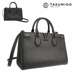 ルイヴィトン LOUIS VUITTON 2WAY ハンドバッグ グルネル トート PM M57680 エピライン ノワール レザー 中古A 275494