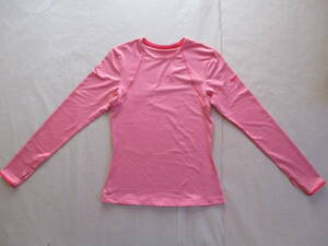  postage 180 jpy NIKE DRI FIT lady's long sleeve speed . T-shirt pink S Nike sport long T cut and sewn 