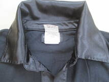 agnes b. homme 長袖 スキッパー 黒 サイズ1 身幅49cm アニエスベー 襟つきロンT カットソー_画像3