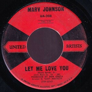 Marv Johnson - I Love The Way You Love / Let Me Love You (B) OL-GA005