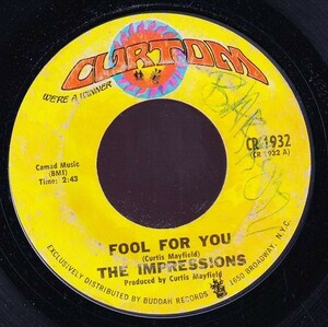 The Impressions - Fool For You / I'm Loving Nothing (A) SF-GA322