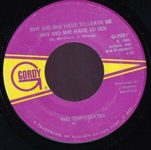 The Temptations - Cloud Nine / Why Did She Have To Leave Me (Why Did She Have To Go) (A) SF-GB130