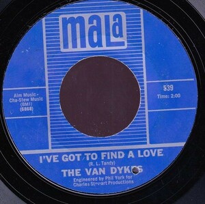 The Van Dykes - Never Let Me Go / I've Got To Find A Love (B) SF-GB042