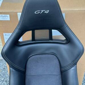 ポルシェ 718 ケイマン ボクスター GT4 純正スポーツバケットシート カーボン RH 即決の画像6