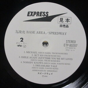 美盤 SPEEDWAY スピードウェイ BASE AREA 見本盤 再発 帯破れ 小室哲哉 宇都宮隆 木根尚登 TM NETWORK TMネットワーク TMN CAPTAIN AMERICAの画像5