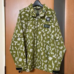 希少 アーカイブ『A BATHING APE』90sデジカモ2WAYレインジャケット 山P着 ア ベイシング エイプ NIGO ニゴ 裏原 ストリート VINTAGE 古着