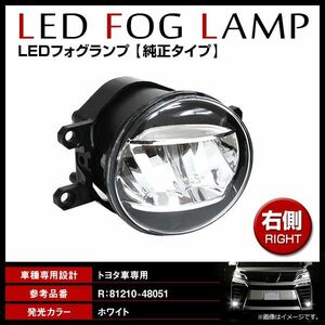 【送料無料】 ハリアー 60系 純正交換式 LED フォグランプユニット 新品社外品 右側 R